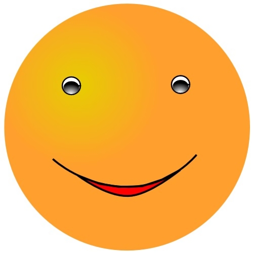free clipart smiley face. An orange smiley face. Free