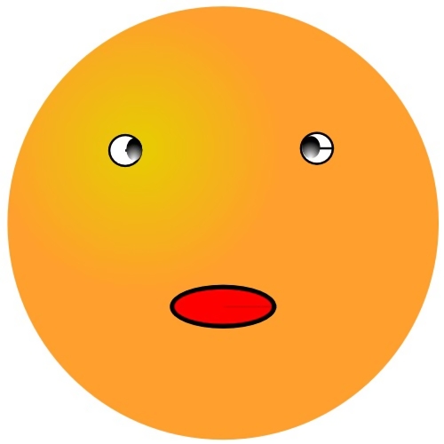 free clipart smiley face. An orange smiley face. Free