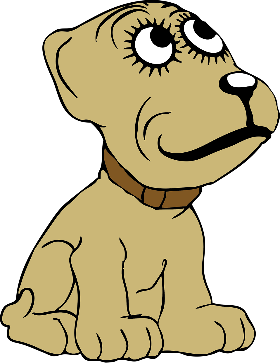 dogs and puppies cartoon. Illustration of a cartoon dog.