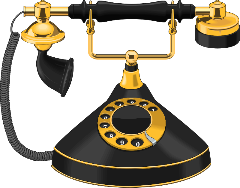 old phone clipart - photo #9