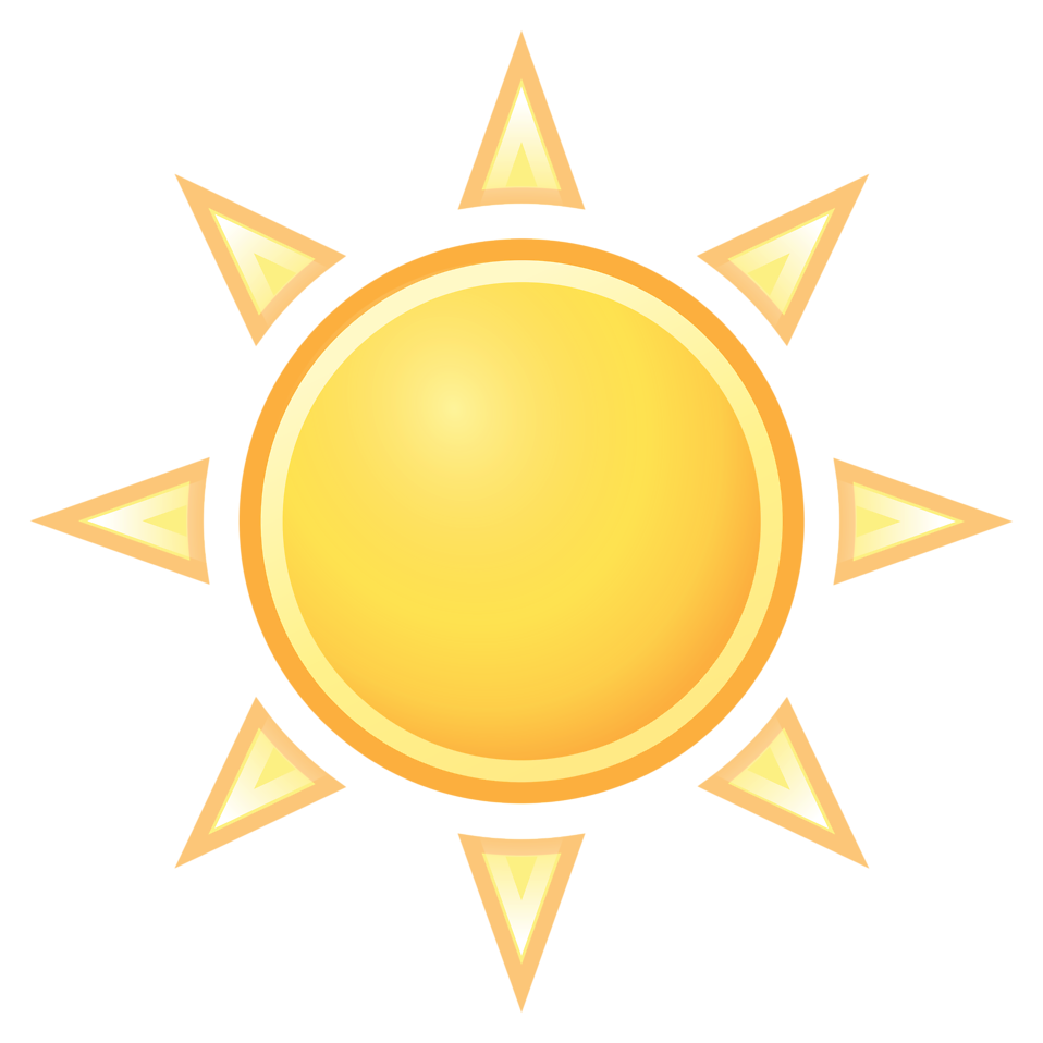 Weather Free Stock Photo Illustration of the sun 15147