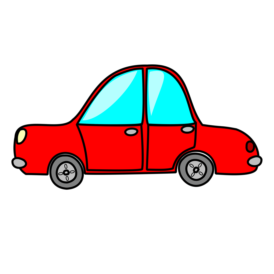 Car  Free Stock Photo  Illustration of a red cartoon car   15685