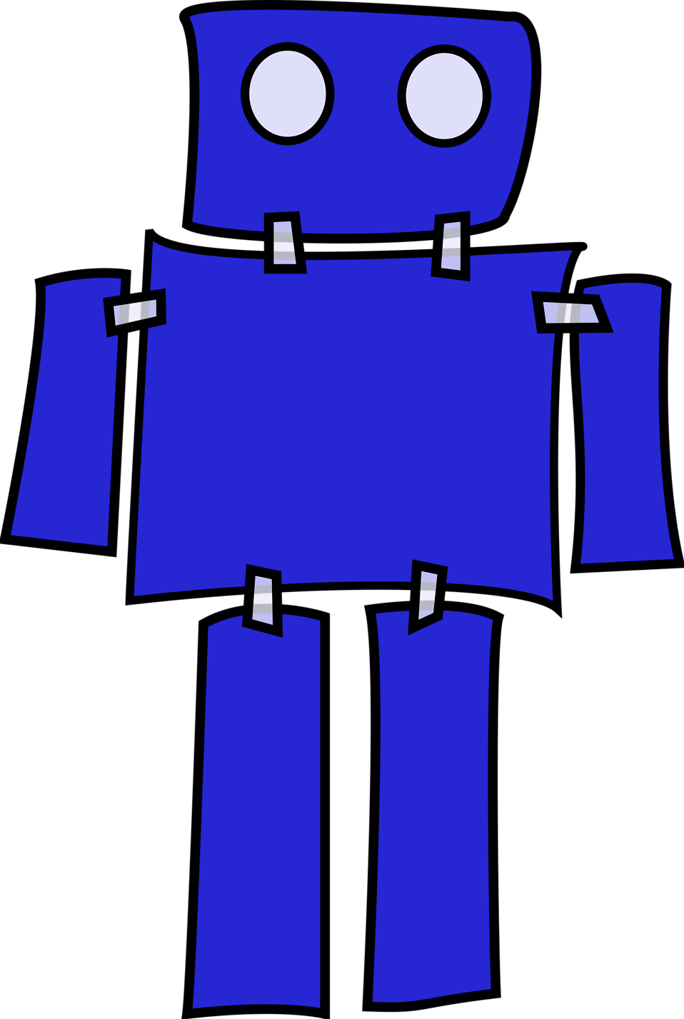 Robot Free Stock Photo Illustration Of A Cartoon Robot 16860