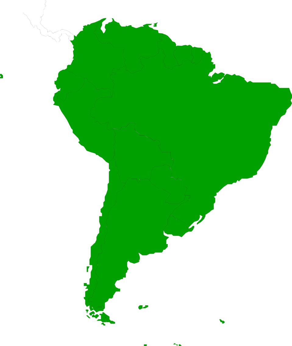 clipart map south america - photo #1