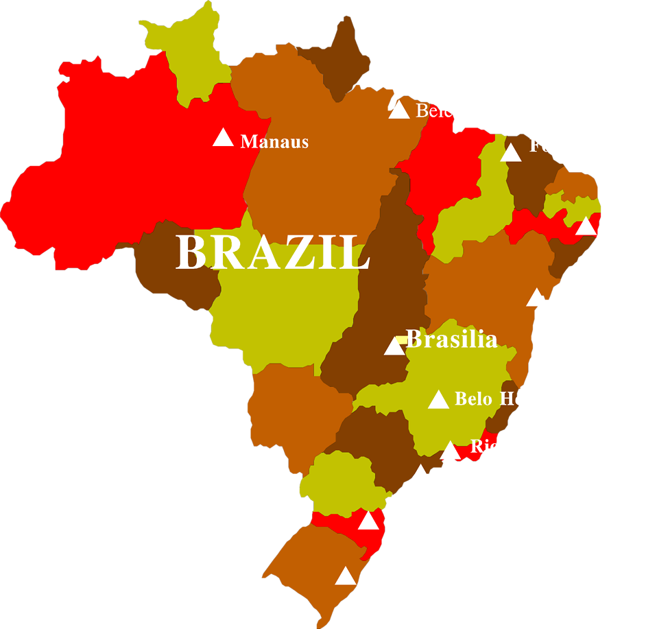 clipart map of brazil - photo #3