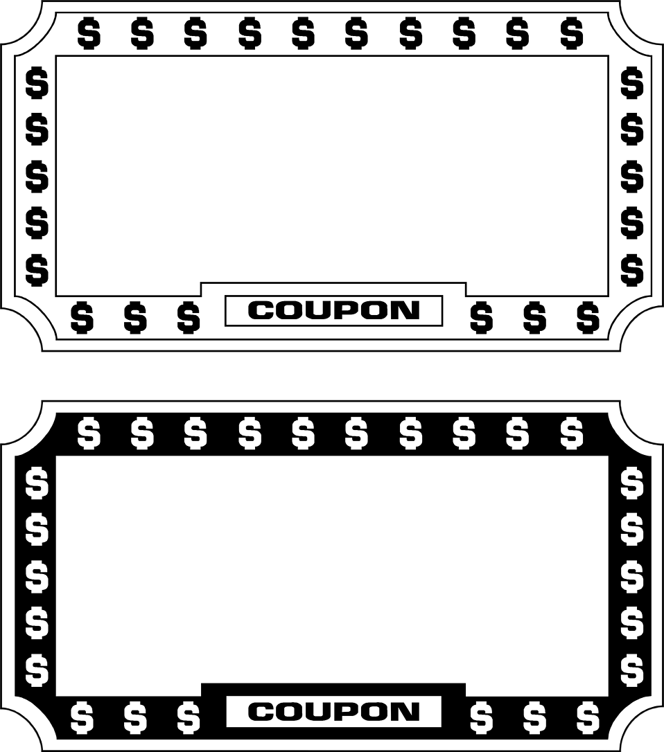 free clipart coupon design - photo #4