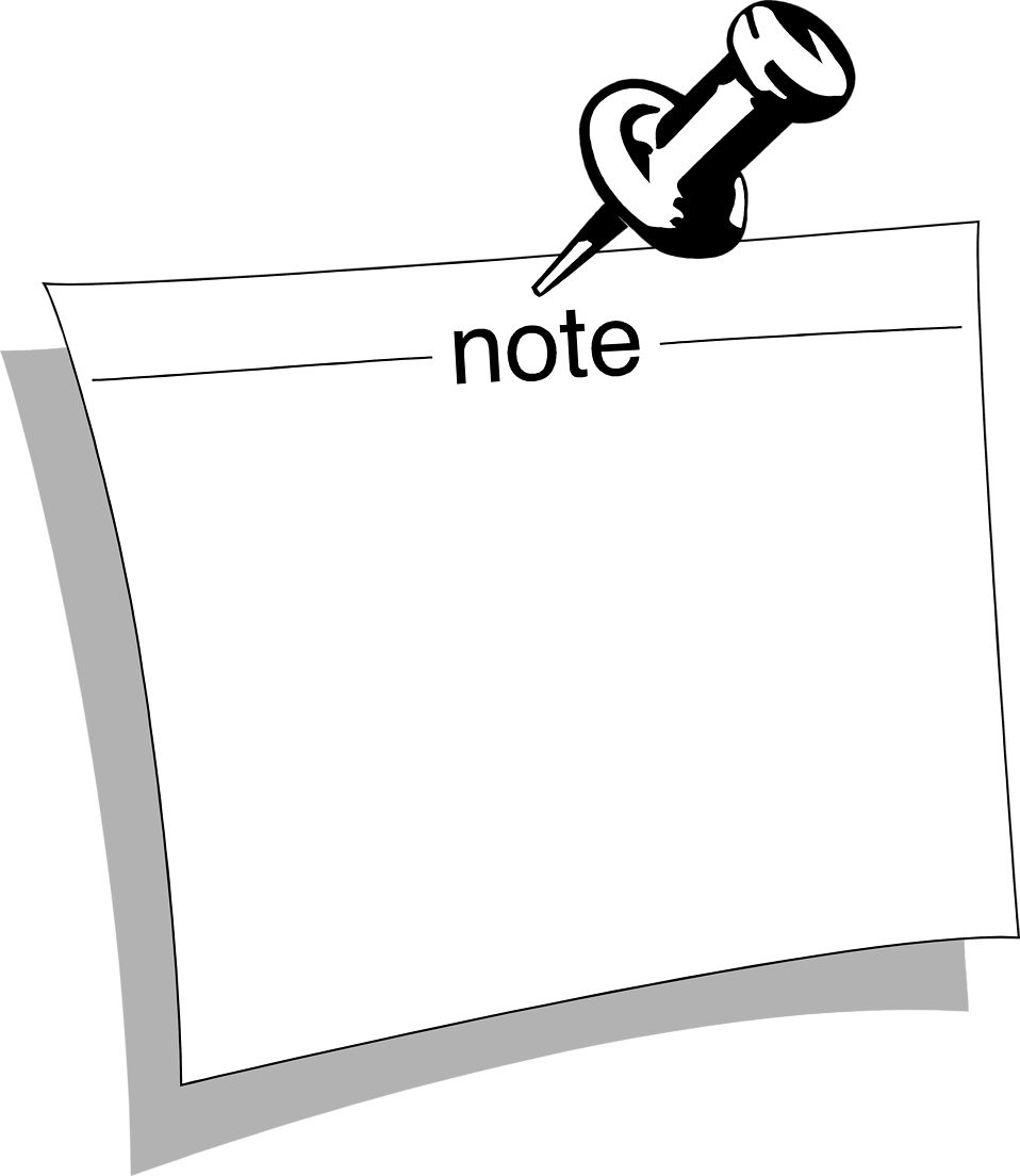 Illustration Of A Blank Note Illustration of a blank note