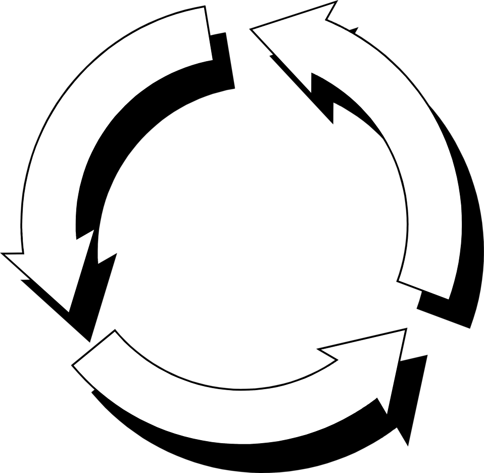 Illustration Of Circular Arrows Illustration of circular arrows
