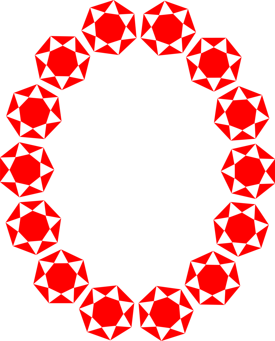 star border clipart. Border Of Red Star Shapes