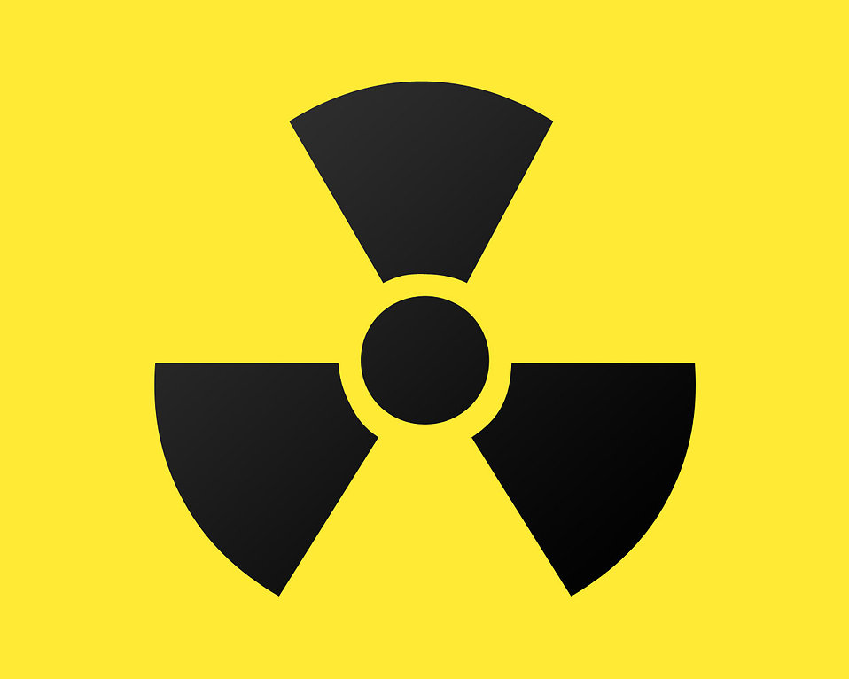 Illustration of a radioactive symbol