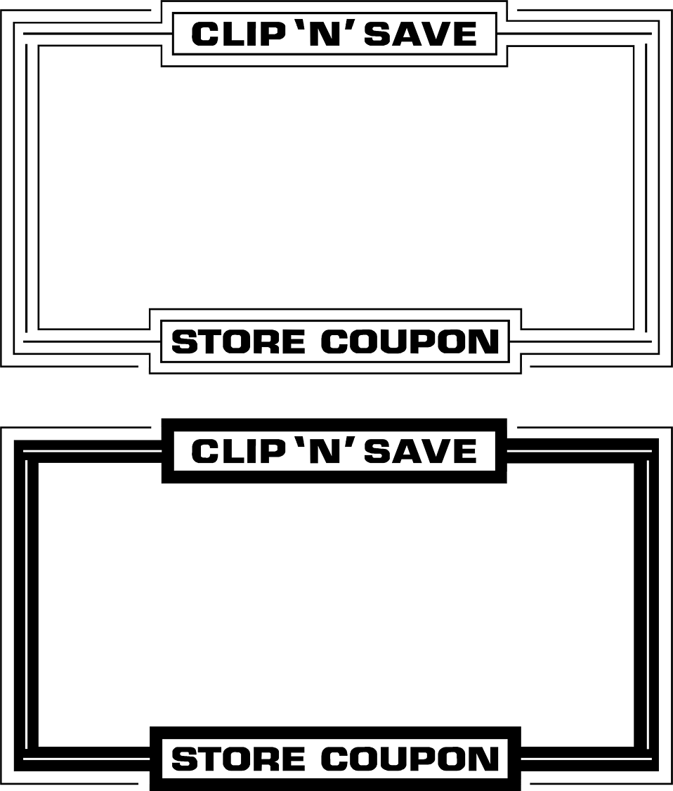 free clipart coupon design - photo #19