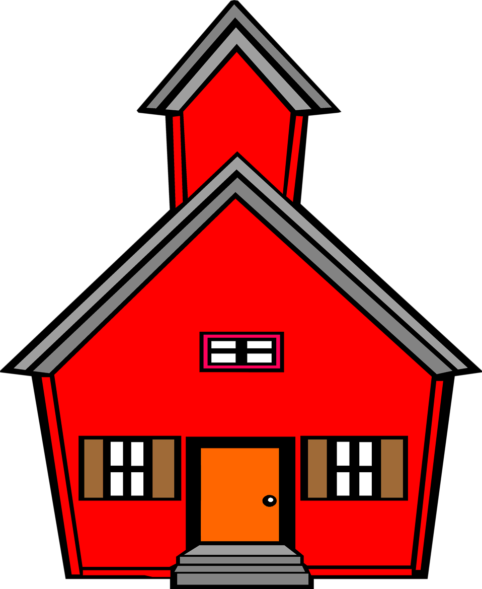 free clip art of a school house - photo #50