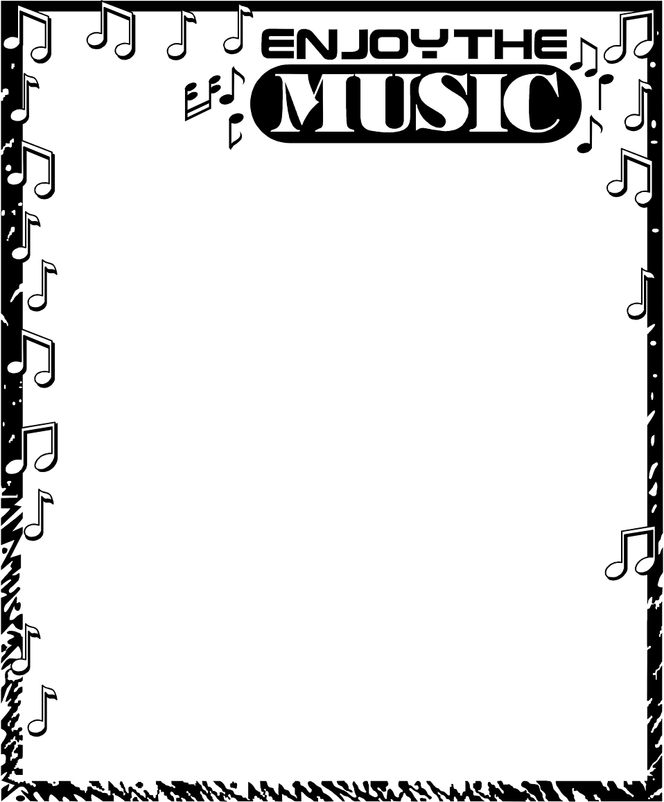 clipart music notes border - photo #12