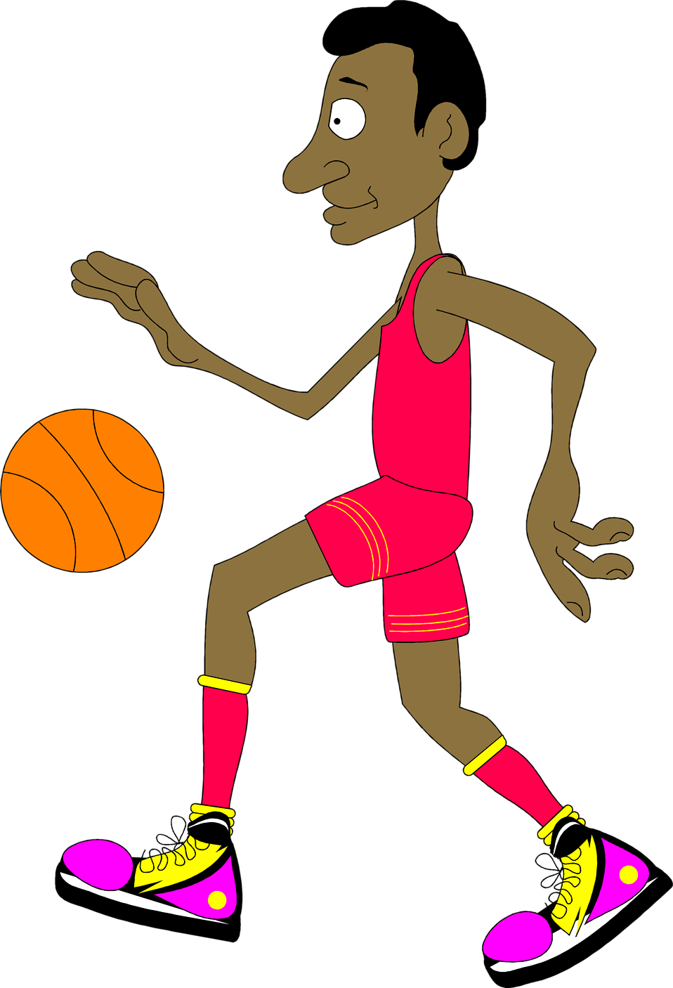 Basketball | Free Stock Photo | Illustration of a basketball player