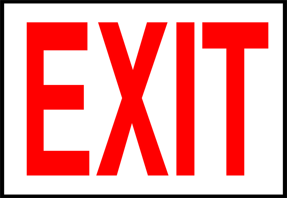 clipart exit - photo #1