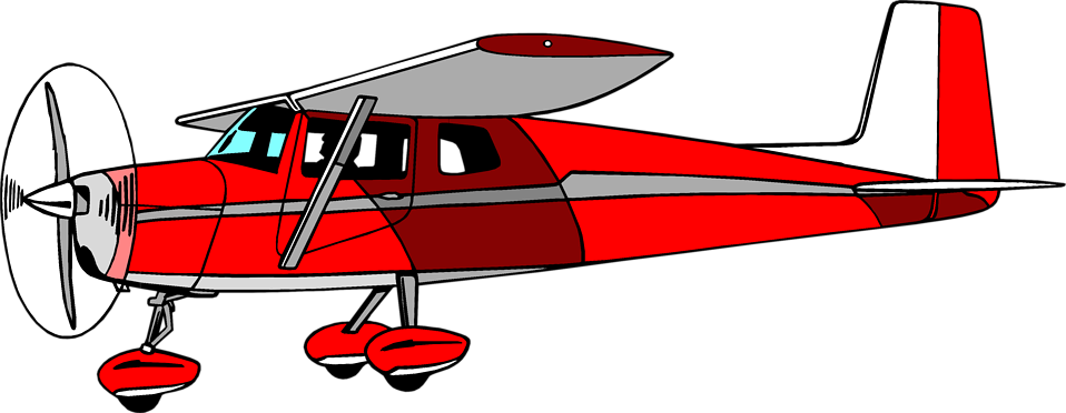 Airplane | Free Stock Photo | Illustration of a red cessna airplane