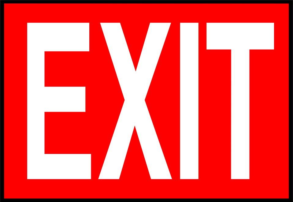clipart exit - photo #2