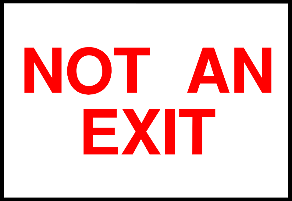 free clipart exit sign - photo #50