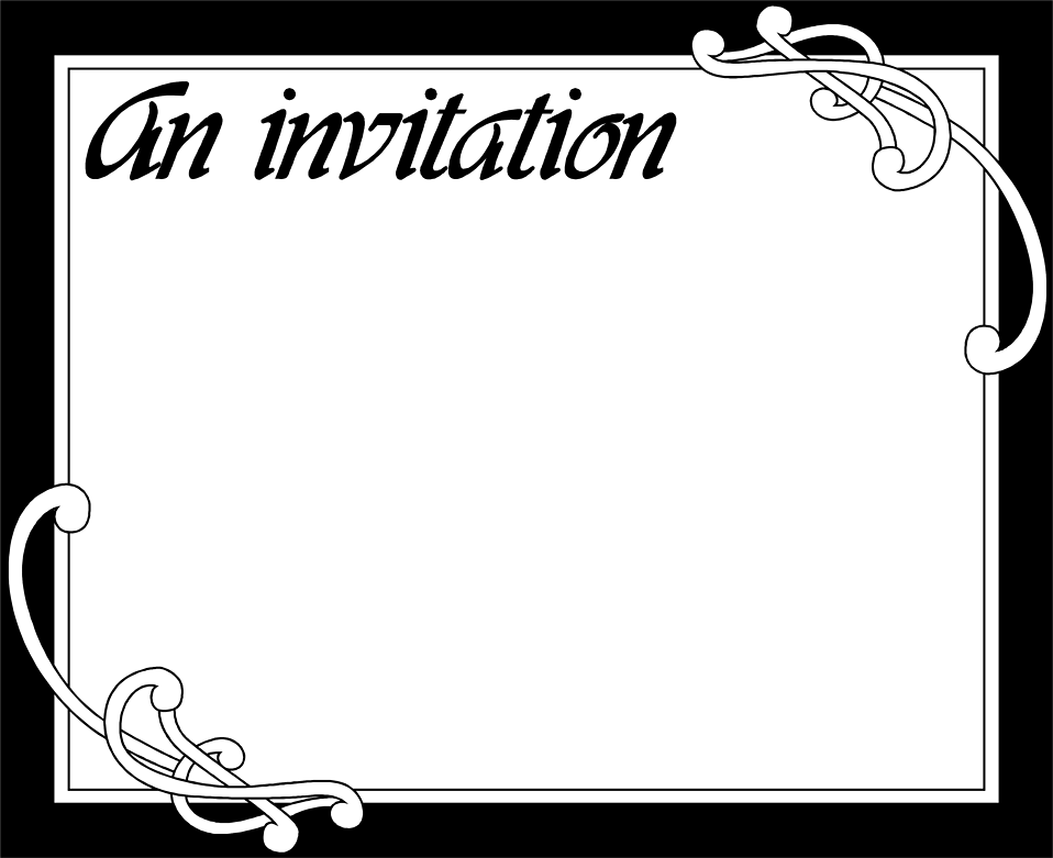 clipart invitation designs - photo #29