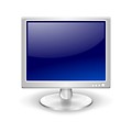Free Stock Photo: Computer monitor with a blank screen