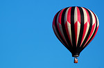 Free Stock Photo: A hot air balloon in a blue sky