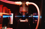 Free Stock Photo: A blue laser in some research equipment