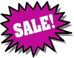 Free Stock Photo: Purple sale stickers