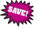 Free Stock Photo: Purple Save stickers