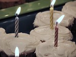 Free Stock Photo: Birthday Cupcakes