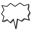 Free Stock Photo: Blank cartoon bubble