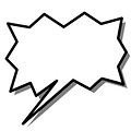 Free Stock Photo: Blank cartoon bubble