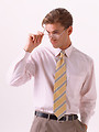 Free Stock Photo: A young business man in a tie isolated on a white background