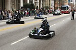 Free Stock Photo: Men in go-karts at the 2010 Atlanta Saint Patrick