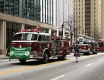 Free Stock Photo: Firetrucks in the 2010 Atlanta Saint Patrick