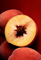 Free Stock Photo: Sliced and whole Autumn Red peaches
