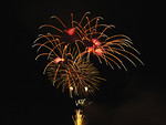 Free Stock Photo: Colorful fireworks in the night sky