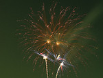 Free Stock Photo: Colorful fireworks in the night sky