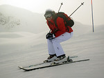 Free Stock Photo: A woman snow skiing