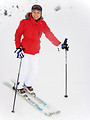 Free Stock Photo: A woman snow skiing