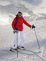 Free Stock Photo: A woman snow skiing