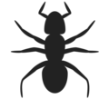 Free Stock Photo: Illustration of an ant silhouette