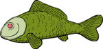 Free Stock Photo: Illustration of a green fish