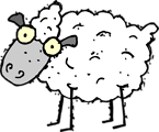Free Stock Photo: Illustration of a cartoon sheep