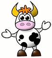 Free Stock Photo: Cartoon cow illustration