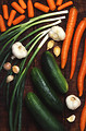 Free Stock Photo: A display of mixed vegetables