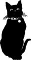 Free Stock Photo: Illustration of a black cat