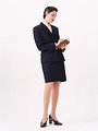 Free Stock Photo: A beautiful woman in a business suit isolated on a white background