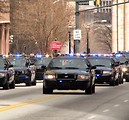 Free Stock Photo: Police cars in the 2010 Saint Patricks Day Parade in Atlanta, Georgia