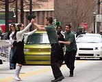 Free Stock Photo: Swing dancers in the 2010 Saint Patricks Day Parade in Atlanta, Georgia