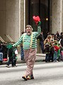 Free Stock Photo: A clown in the 2010 Saint Patricks Day Parade in Atlanta, Georgia